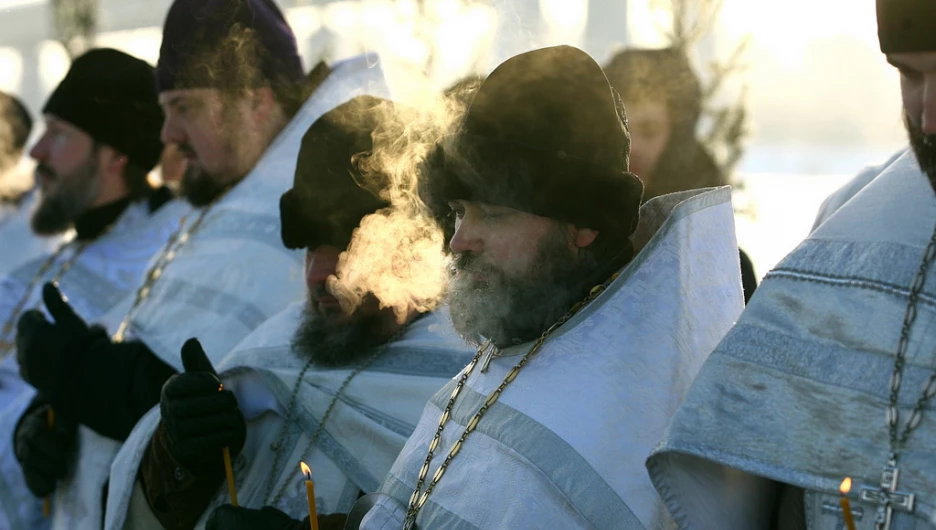 В Барнауле празднуют Крещение. 19 января 2017 года.