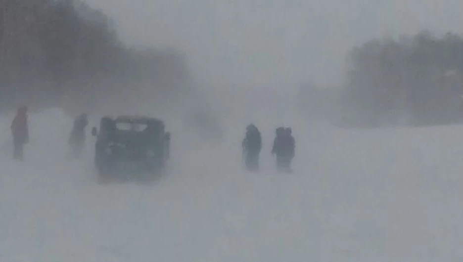 Замело дорогу. 21 января 2017 года.