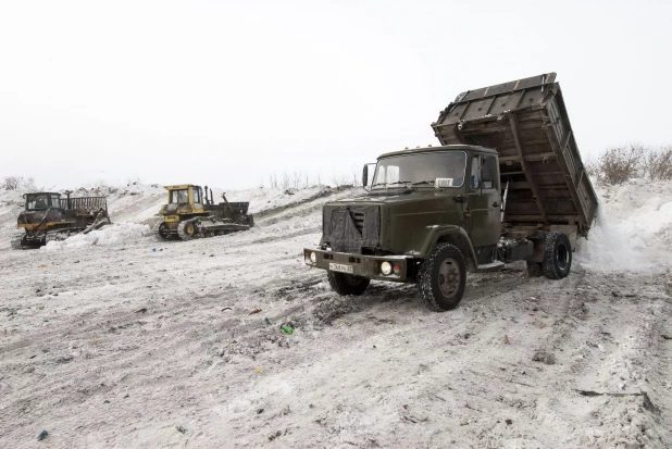 Полигон ТБО принимает снег бесплатно. 