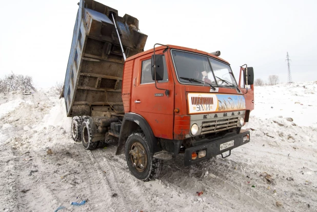 Полигон ТБО принимает снег бесплатно. 