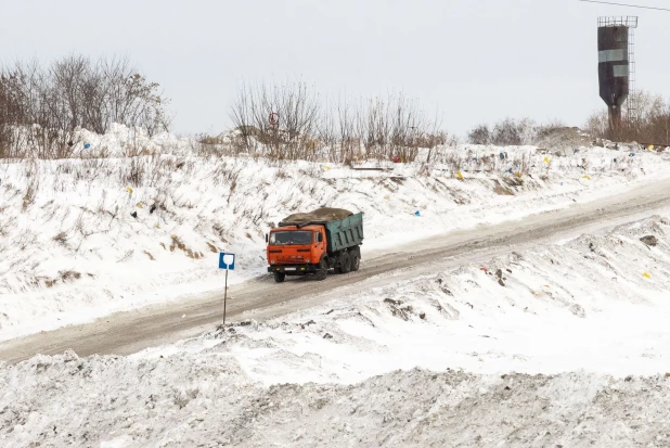 Полигон ТБО принимает снег бесплатно. 