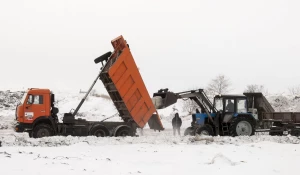 Полигон ТБО принимает снег бесплатно. 