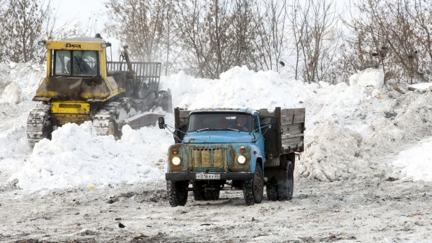 Полигон ТБО в Барнауле.