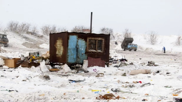 Полигон ТБО в Барнауле.