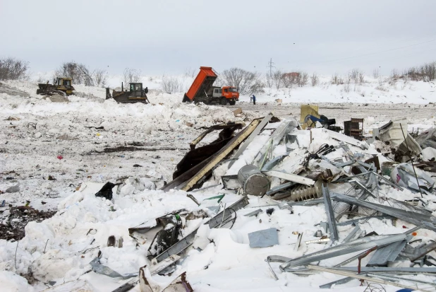 Полигон ТБО в Барнауле.