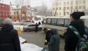 ДТП на Красноармейском проспекте в Барнауле. 30 января 2017 года.