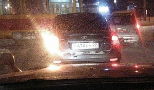 "Лада" ездила с оторванным пистолетом.