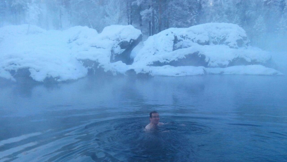 Французский турист из Тулузы отдохнул на Алтае зимой 2017 года.