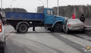 ДТП на Бердском шоссе. 9 февраля 2017 года.