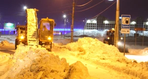 Уборка снега в Барнауле.