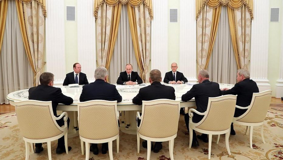 Встреча в Кремле с губернаторами-отставниками.