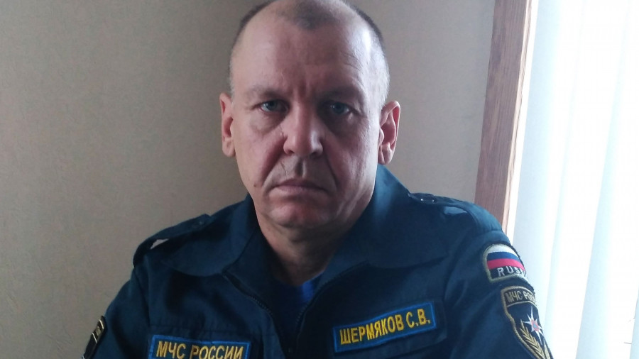Сергей Шермяков, начальник Поспелихинской ПСЧ.