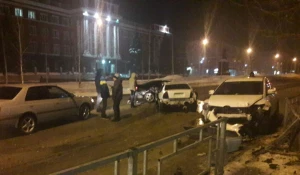 Ночное ДТП в Барнауле.