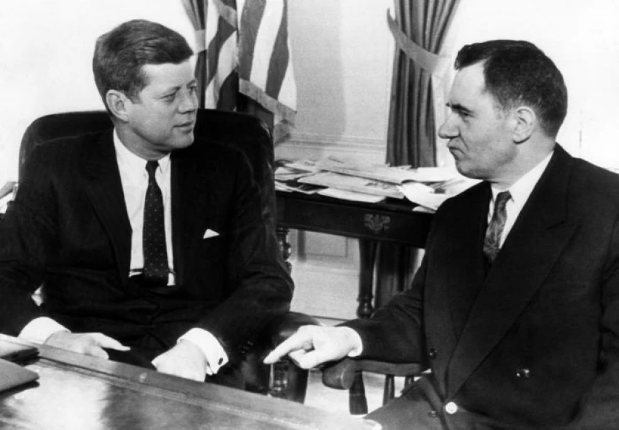 Джон Кеннеди и Андрей Громыко в Белом Доме, 18 октября 1962 года, Вашингтон, США 