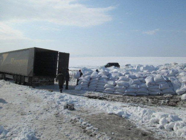 На Алтае сожгли партию орехов.