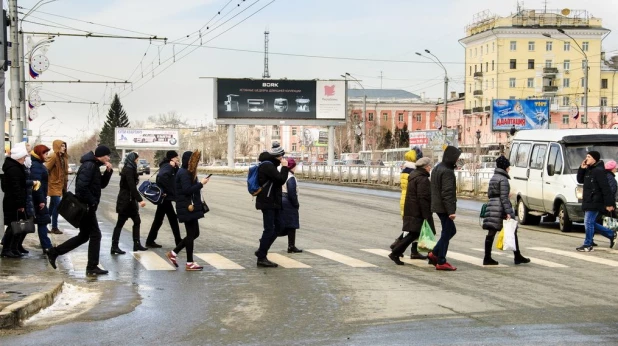 Первый день весны в Барнауле. 1 марта 2017 года.