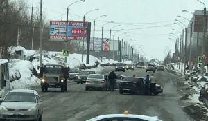 В Барнауле четыре машины попали в ДТП. 3 марта 2017 года.