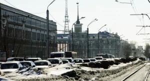 Барнаул. Сугробы.