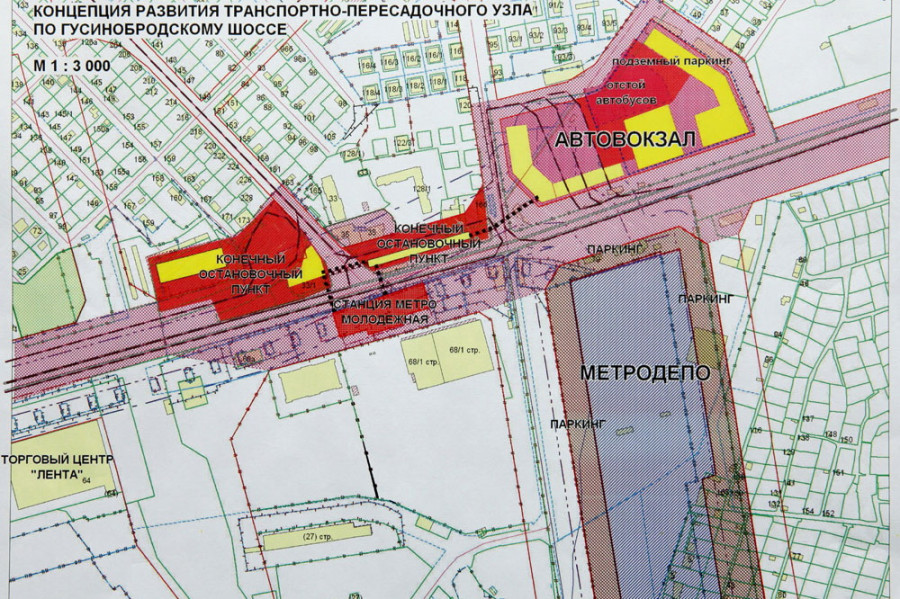 Схема расположение нового новосибирского автовокзала.