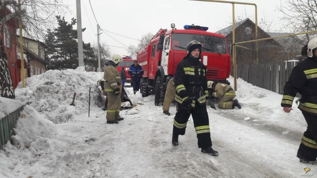 Пожар в Новосибирске.