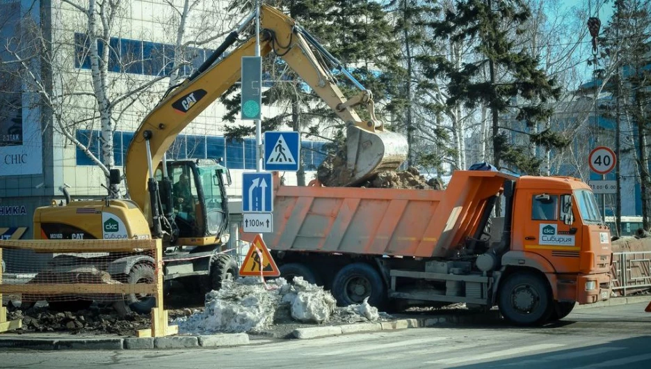Строительство ливневки.