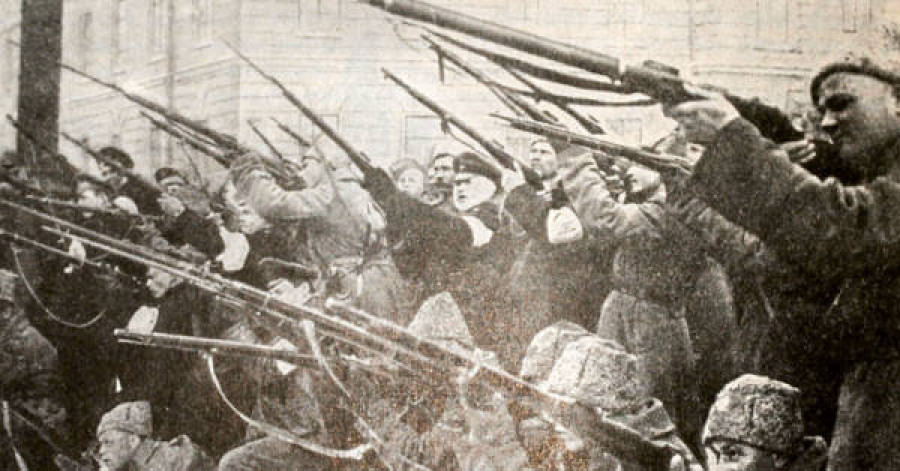 Петроград в марте 1917 года.