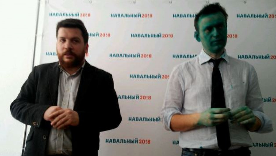 Алексей Навальный в Барнауле.