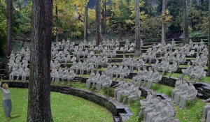 Эскиз сферического виртуального кинотеатра в Квебеке (Канада).