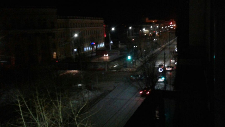 ДТП в центре Барнаула ночью 25 марта