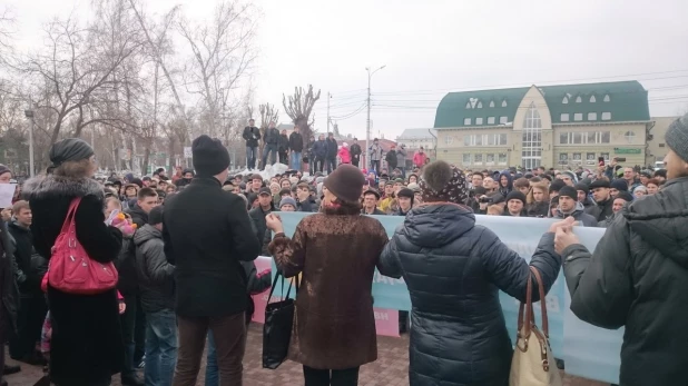 Митинг против коррупции. Барнаул, 26 марта 2017 года.