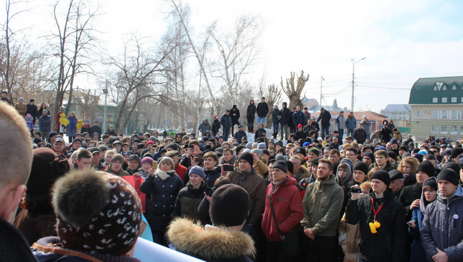 Митинг против коррупции. Барнаул, 26 марта 2017 года.