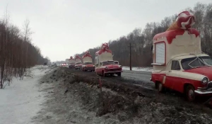 Автомобили-"мороженые" под Барнаулом.