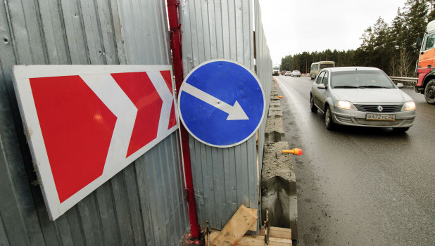 Расширение путепровода на шоссе Ленточный бор
