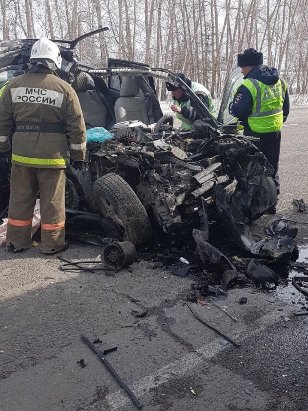 На трассе Новосибирск-Барнаул произошло страшное ДТП