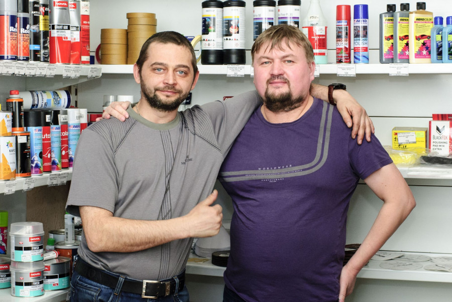 Предприниматель Вадим Пудовкин (справа) и его компаньон Данил Морев (слева).