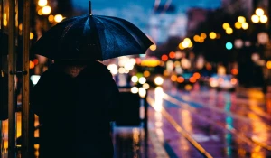 Дождь в городе.