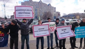 В Барнауле прошел митинг в поддержку задержанных на митингах.