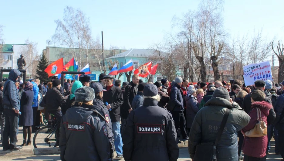 Митинг против терроризма в Барнауле 8 апреля 2017.