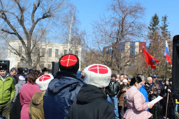 Митинг против терроризма в Барнауле 8 апреля 2017.