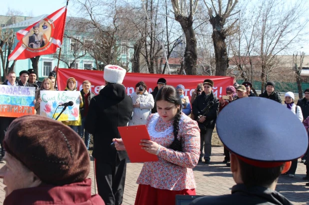 Митинг против терроризма в Барнауле 8 апреля 2017.