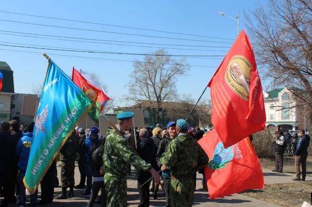 Митинг против терроризма в Барнауле 8 апреля 2017.