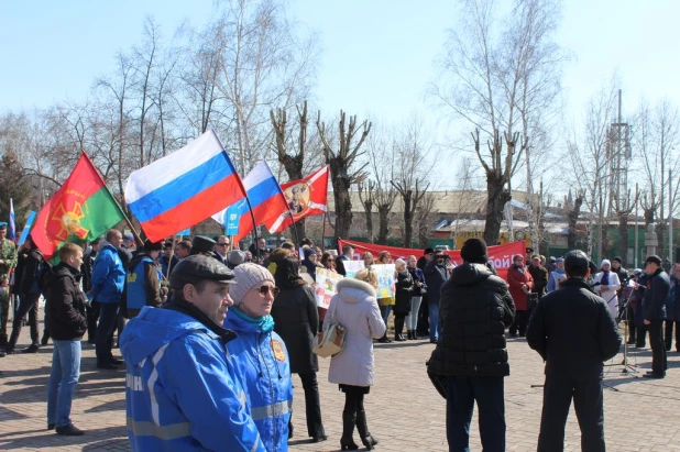 Митинг против терроризма в Барнауле 8 апреля 2017.