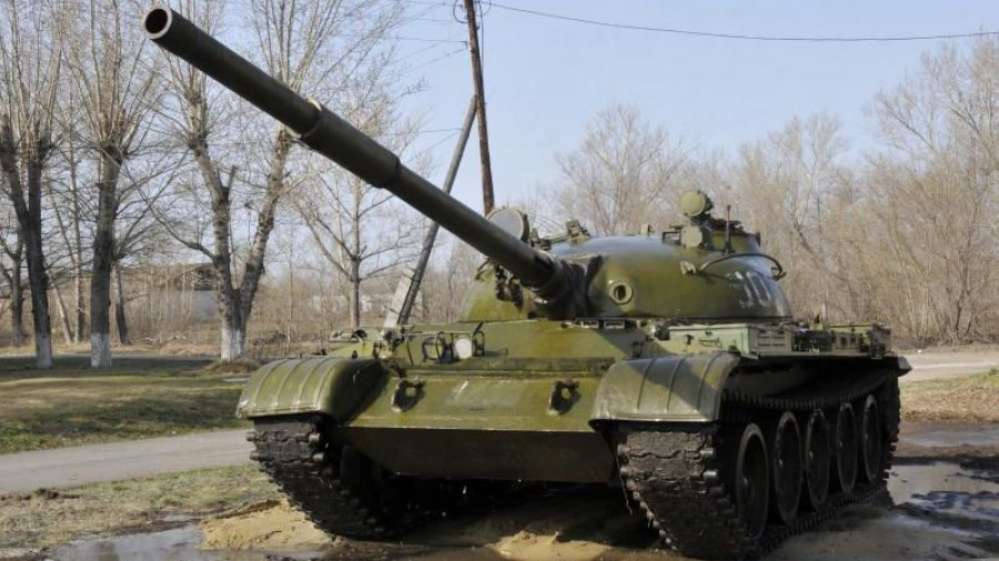 Танк Т-62 в Славгороде.