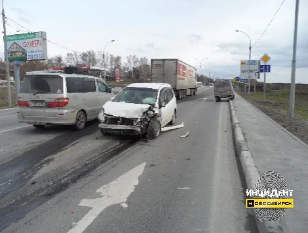 ДТП на Бердском шоссе. 2 мая 2017 года.