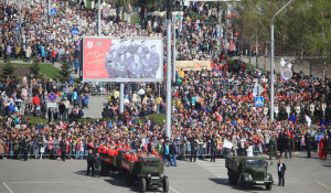 Шествие "Бессмерного полка" в Барнауле. 9 мая 2017 года.