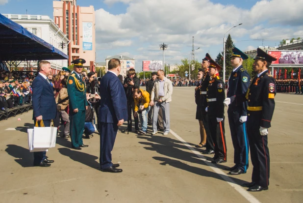 Парад Победы в Барнауле. 9 мая 2017 год.