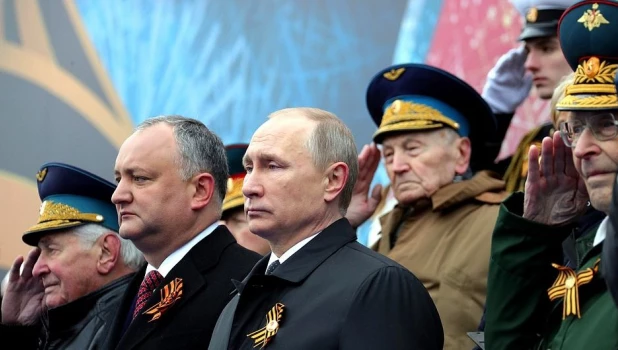 Путин на Параде Победы в Москве.