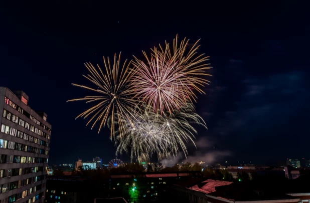 Салют в Барнауле 09.05.2017