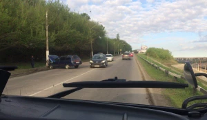 ДТП возле старого моста. Барнаул, 16 мая 2017 года.