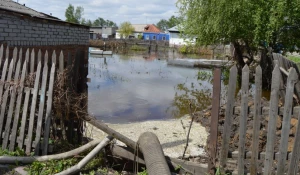 Спасатели МЧС откачивают грунтовые воды в Рубцовске. Паводок-2017 на Алтае.